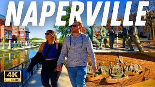 NAPERVILLE ILLINOIS DOWNTOWN 4K WALKING TOUR [upl. by Ahseram]