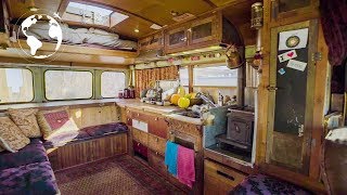 MAN Converts BUS Into TINY HOME as Proof Money isnt the KEY TO HAPPINESS [upl. by Ferreby]