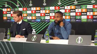 BAKAMBU parle de sa joie après la QUALIF FACE AU PAOK son MATCH le CLASICO [upl. by Alwyn74]