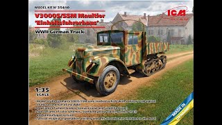 NEW ICM 135 V3000SSSM Maultier Halftrack 35410 [upl. by Egon]