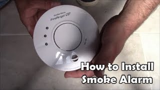 How to install mains powered smoke alarms Wiring Smoke Alarm Fire Angel Pro [upl. by Ojoj]