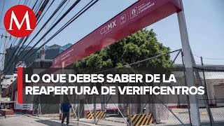 Verificentros de CdMx vuelven a operar tras cierre por covid19 [upl. by Lilias]