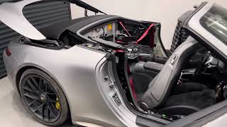 Porsche 911 9912  Convertible Roof Intro  Repair and Rear Drain Cleaning [upl. by Odirfliw607]