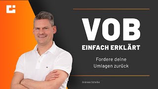 VOB einfach erklärt Wieso forderst du in öffentlichen Projekten deine Umlagen nicht zurück [upl. by Aleksandr]