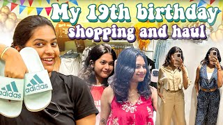 EVERYTHING I SHOPPED FOR MY 19th BIRTHDAY 🥳💗 sneholic 19thbirthday haul [upl. by Gnilrad]