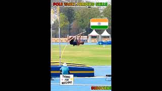 Pole vault jumping competitionarmy bhojpurishortsvideo [upl. by Netsreik863]