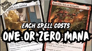 YoshiRog Fun Deck  ALL cards cost One or Zero mana  Magic The Gathering [upl. by Elyk]