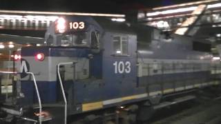 RARE MetroNorth GP35R 103 stops at Stamford [upl. by Cal644]