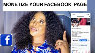 How To Create A Monetize Facebook Page  how to turn facebook profile to a professional mode [upl. by Amend]