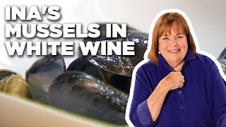 Ina Gartens 5Star Mussels in White Wine  Barefoot Contessa  Food Network [upl. by Orazal702]