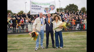 Olympische hockeykampioenen Maria Verschoor en Pirmin Blaak ontvangen zilveren erepenning [upl. by Eiliab860]