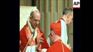 SYND 1569 33 NEW CARDINALS APPOINTED [upl. by Ellinnet]