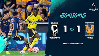 Champions Cup  Columbus 11 Tigres  Quarterfinals ConcaChampions 2024 [upl. by Sennahoj]