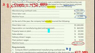 Job Order Costing PMOHR Problem Over or Under allocated [upl. by Buote679]