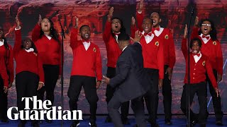 Gospel version of US national anthem receives standing ovation at Democratic convention [upl. by Delaryd]