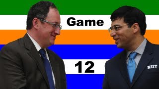 2012 FIDE World Chess Championship  Anand vs Gelfand  Game 12 [upl. by Emarej]