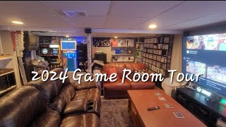 Game Room Tour 2024  1575 Games  78 Consoles  Four Kiosks  Two Arcades [upl. by Frangos]