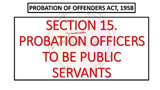 SECTION 15  PROBATION OF OFFENDERS ACT 1958 [upl. by Anzovin]