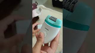 Philips BRE24500 Corded Compact Epilator  Unboxing live demo and review of product 😊 [upl. by Manvel]