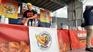 BUFFALO WING EATING CONTEST OF THE WORLD 2024 Professional Eaters [upl. by Azalea]