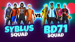 Syblus 😱 Vs Itz Kaboo Squad  Free Fire Insane 4 Vs 4 Match bw Legends  Garena Free fire [upl. by Janela]