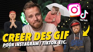 COMMENT CRÉER des GIF pour INSTAGRAM TIKTOK etc [upl. by Urias251]