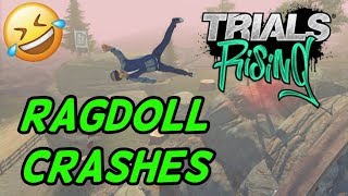 Trials Rising Ragdoll and Crashes Compilation [upl. by Loesceke]