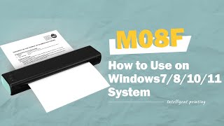 Phomemo M08F with Windows Connection How to use M08F Printer on Windows stytemWin 781011 [upl. by Cynthy]