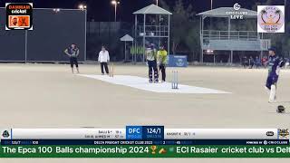 ECI Risar cc vs Delta frights cc epca 100 balls match [upl. by Adirf39]