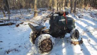 tractor romping a craftsman gt3000 in the mud [upl. by Argella]