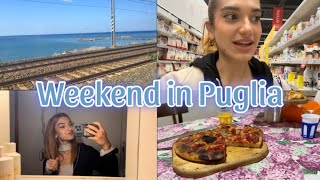 WEEKEND IN PUGLIA☀️ vi porto con me durante il viaggio primark e tanto tanto cibo [upl. by Lalib]