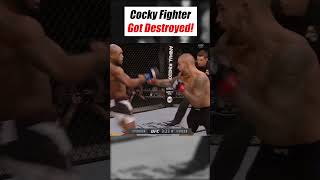 Cocky Fighter Got Destroyed Dustin Poirier vs Bobby Green foryou shorts [upl. by Oilcareh979]