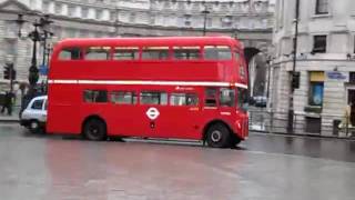 Routemaster Buses Trafalgar Square Nov 2009 [upl. by Thackeray]