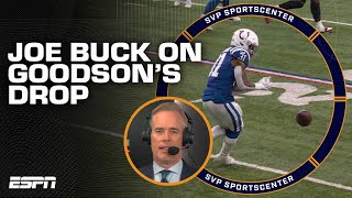 Thats just sports 🤷‍♂️ Joe Buck amp Troy Aikman react to gamealtering drop from Tyler Goodson [upl. by Eilzel]