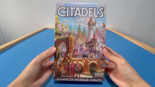 Citadels Board Game Silent Unboxing [upl. by Jezebel268]