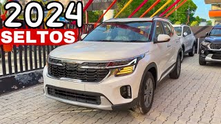 NEW 2024 KIA SELTOS HTX MOST VALUE FOR MONEY VARIANT  NEW KIA SELTOS HTX 2024 TOP MODEL WHITE [upl. by Battat]