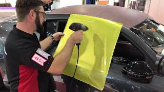 How to wrap a Mirror FESPA 2018 on an Audi R8 in Hamburg Germany [upl. by Nodroj319]