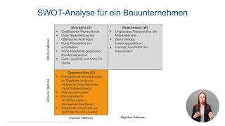 SWOT Analyse  Strategisches Management 710 [upl. by Amandi]