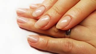 Utwardzanie naturalnych paznokci żelem i proszkiem akrylowym  Nails with gel amp acrylic powder [upl. by Allcot]