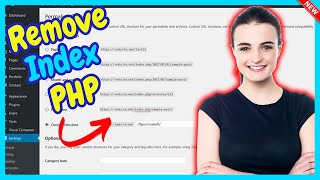 How To Remove Index Php From URL In WordPress 2024  Wordpress change permalink [upl. by Nodnnarb]