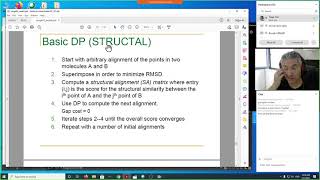 CENG 465  Intro to Bioinformatics  Protein Structures 6 Structure Comparison  STRUCTAL DALI [upl. by Mckale]