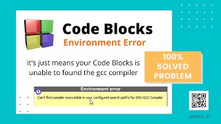 Cant find compiler executable in your configured search paths for GNU GCC Compiler CODE BLOCKS [upl. by Cooley]