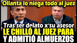 Ollanta Humala niega agradecimientos públicos de aportes a su campaña de Odebrecht ante el juez [upl. by Sivart250]