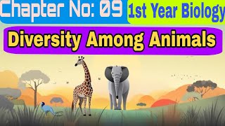 1st Year Biology ll Chapter No09 ll Diversity Among Animals ll MDCAT MCQS [upl. by Sucitivel]