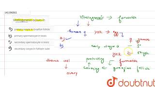 Vitellogenesis occurs in  12  HUMAN REPRODUCTION  BIOLOGY  ARIHANT NEET  Doubtnut [upl. by Latoniah]