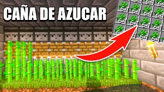 🎋 GRANJA de CAÑA de AZÚCAR Automática y Fácil 😱 Minecraft Java y Bedrock 1182 [upl. by Kayla]