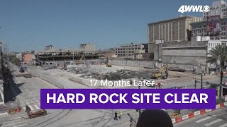 Hard Rock collapse site nearly gone 17 months later [upl. by Ytitsahc563]