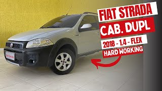 FIAT STRADA CABINE DUPLA 2018  14  FLEX HARD WORKING [upl. by Nirrok96]