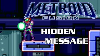 Metroid Fusion  Secret Message [upl. by Yentrac751]