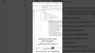 Create Dimension Date Table in POWER BI shorts [upl. by Flaherty690]